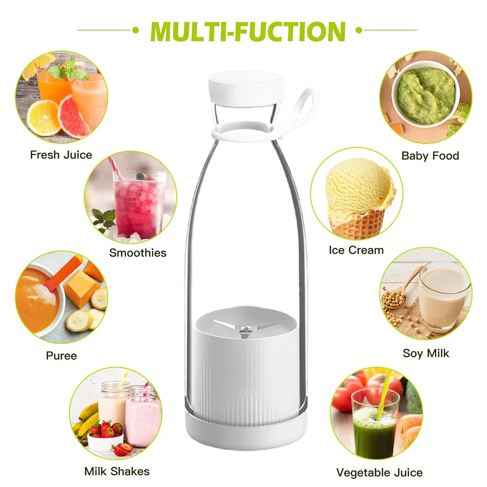 Fresh Juice in Just 30 Seconds – Anywhere, Anytime! USB Rechargeable – Blend On The Move.